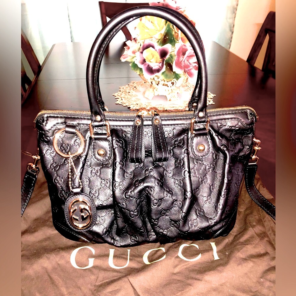 Authentic New Gucci Sukey Leather Bag Model : 247902 - Picture 1 of 16